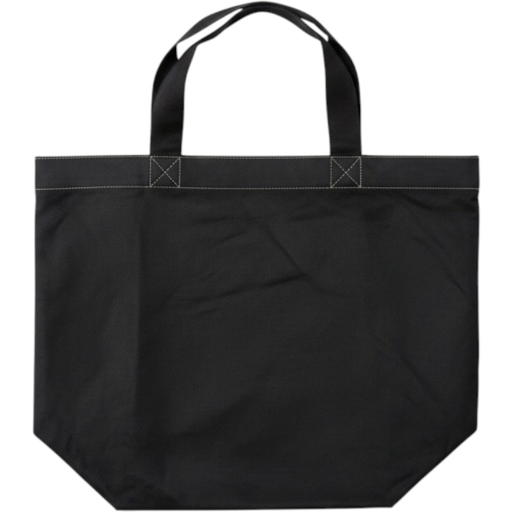 Harve Chapelier Paris Black Nylon Tote Bag Made in France Square Base Large